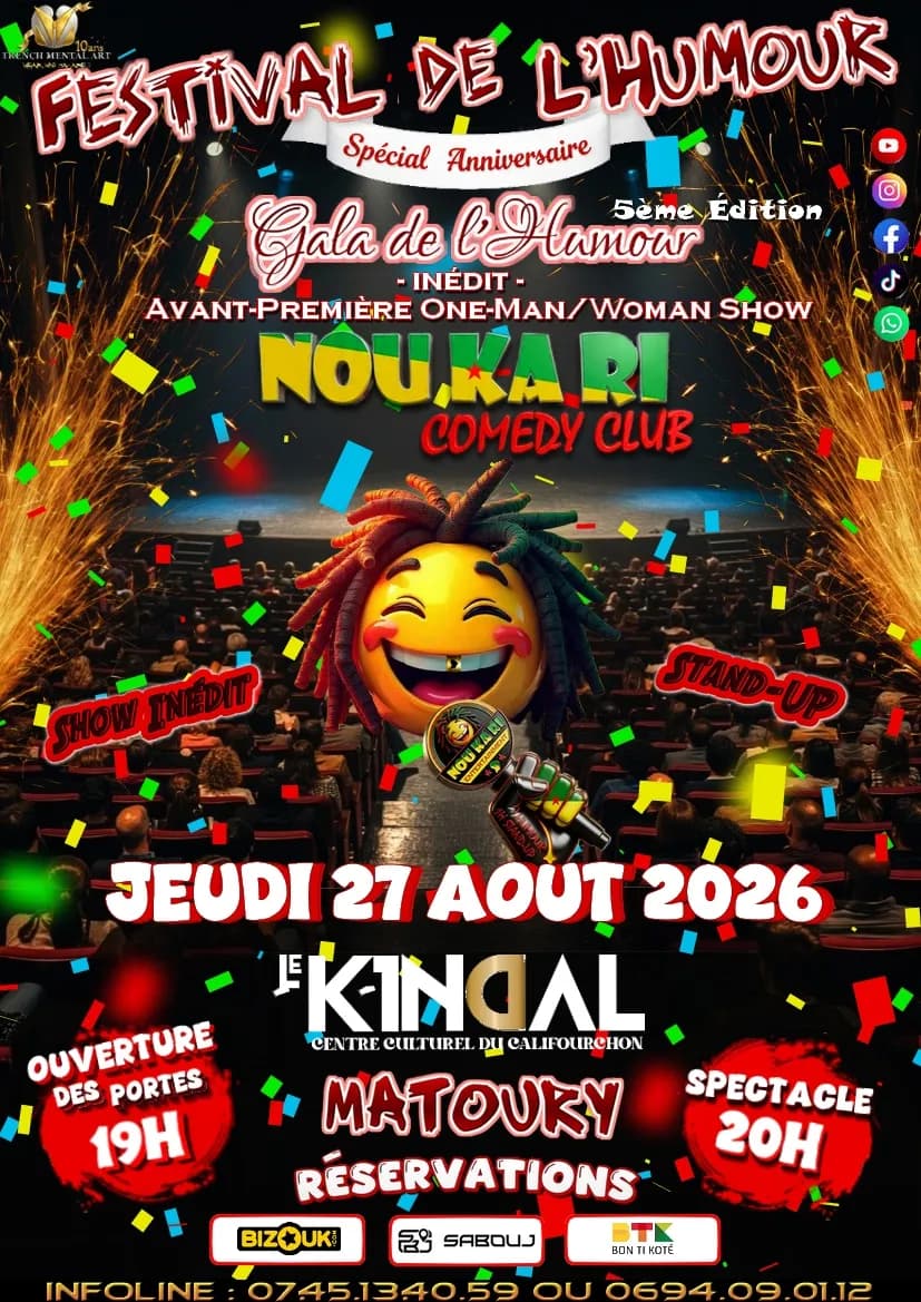 Noukari Comedy Club - Gala De L'Humour (5ème Edition) Adults Only
