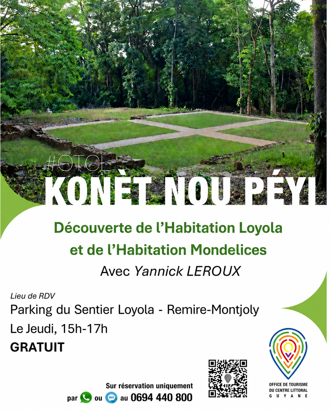 Konèt Nou Péyi – Découverte de l'Habitation Loyola et de l'Habitation Mondelices, Parking du Sentier Loyola - Remire-Montjoly — photo 1